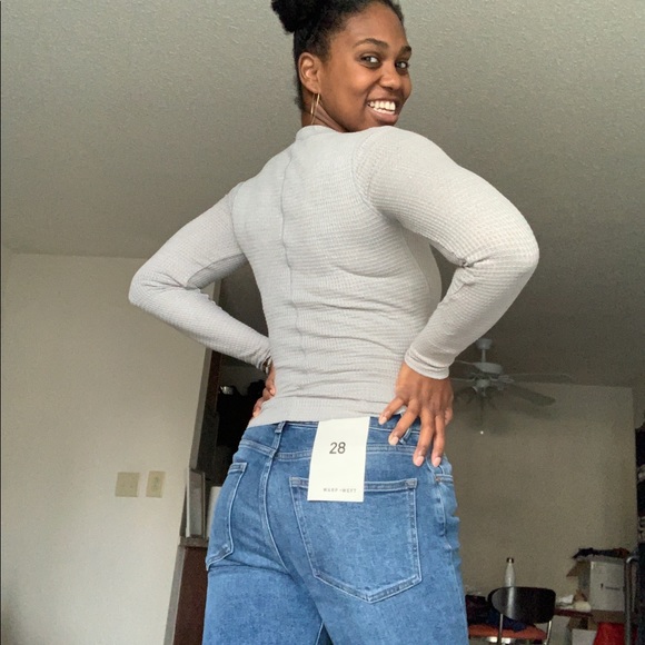 ❌SOLD❌ Free People One Of The Girls Henley Grey XS - Picture 4 of 10